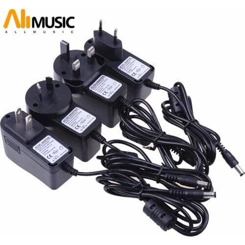 Black 18V 1A Effect Pedal Power Supply Input Adapter For Caline CP-05 JOYO JP-02