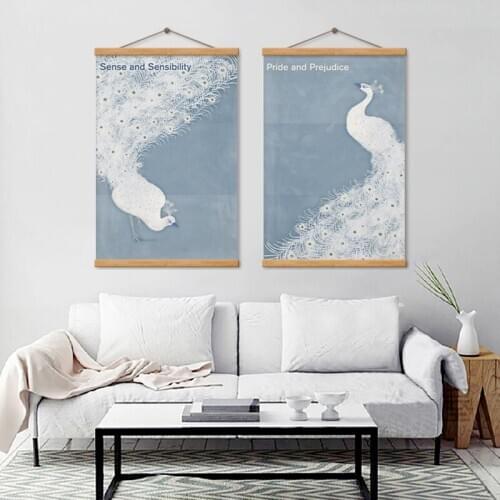 Sense and Sencibility Pride and Prejudice Poster Peacock Canvas Painting Home Decoration Wall Art Nordic Style Meaningful Photos