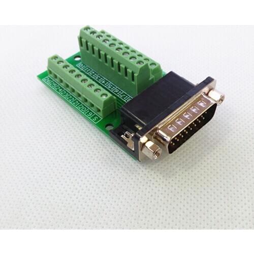 DB26 Male Breakout Board, DSUB Header Breakout Board, Terminal Block DSUB Module