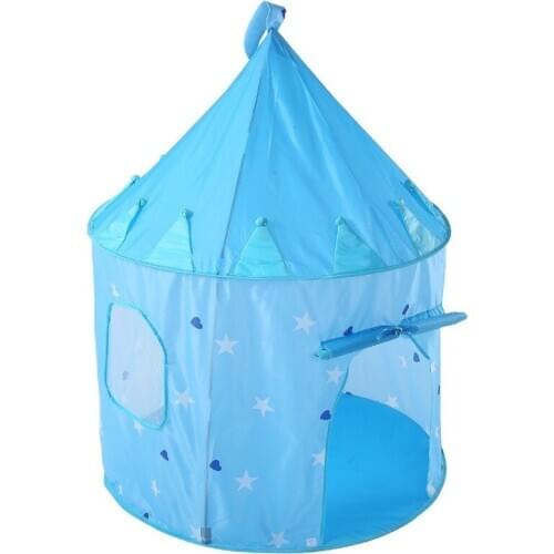 Cross-border Childrens Tent Star Blue Toy Play House Yurt Indoor Kid Cartoon Princess Mosquito Net Play Playhouse Outdoor