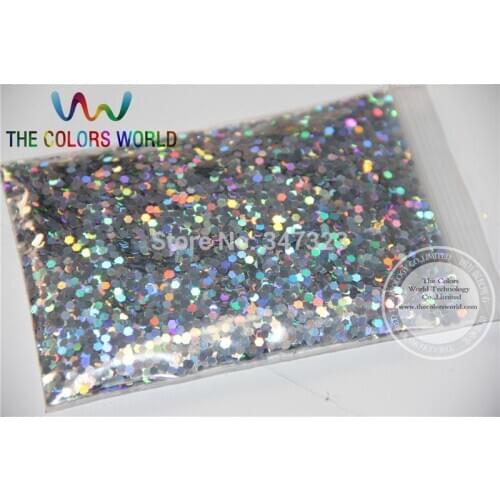 2 MM Laser Silver Color Glitter Powder,holographic Glitter for nail gel or Other Decoration