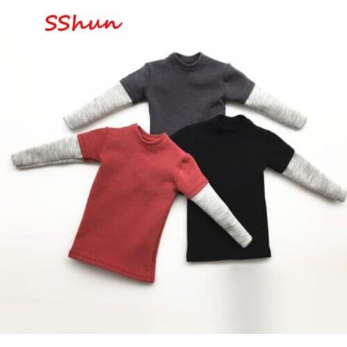 1/6 Scale Male Soldier clothes men stitching top Model For 12'' Action Figure Body DIY Accessories