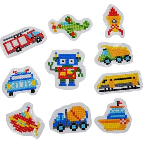 Cartoon Toy Sticker Kid Toy Handmade Adhesive Cutie Pop Resin Diamond Stickers Casual Cartoon Stickers for Book Toy Phone Cup