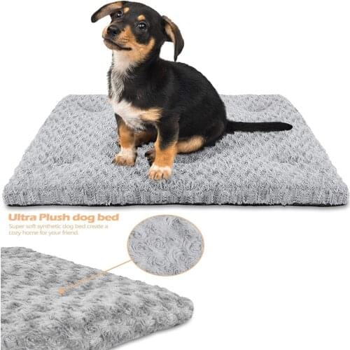 Dog Bed Non slip Plush Dog Pad Mat Pet Sofa Blanket For Small Large Dogs Cat Mats Soft Warm Sleeping Pet Kennel House Supplies