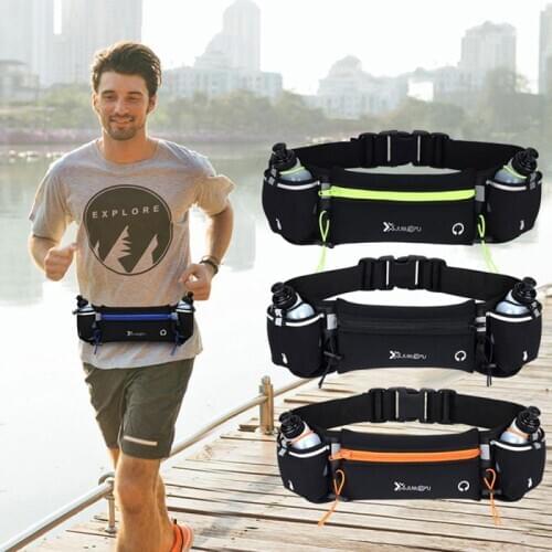New outdoor sports water bottle pocket multifunctional fitness pockets running mobile phone bag Fashion sports Headphone jack