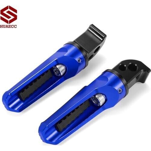 Motorcycle Footrests Foot Pegs for Yamaha FZ1 FZ6 FZ6R XJ6 YZF R3 R15 R25 CNC Aluminum with Rubber Pad Pedals