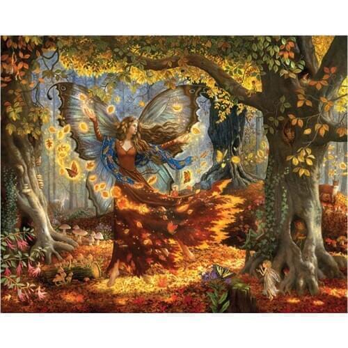 Full square diamond painting butterfly girl rhinestone embroidery tree mosaic decor diamond dots poster wall papers craft gift