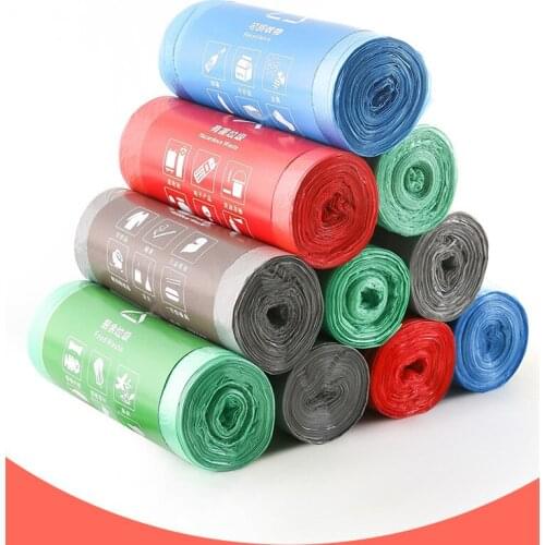 Portable Garbage Bag Household Affordable Thickening Flat Top Trash Bags Kitchen Living Room and Bathroom Rubbish Bag