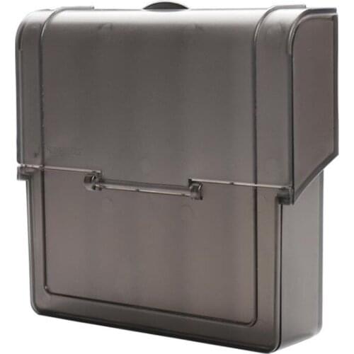 For Tesla Model X 2017- 2020 Central Control Clamshell Storage Box Transparent Organizer Cover Car Accessories