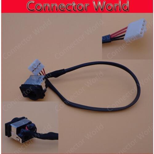 1-20pcs FOR Samsung NP300E5E 270E 270E5E notebook motherboard power Laptop Socket wire connector head DC Jack with Cable