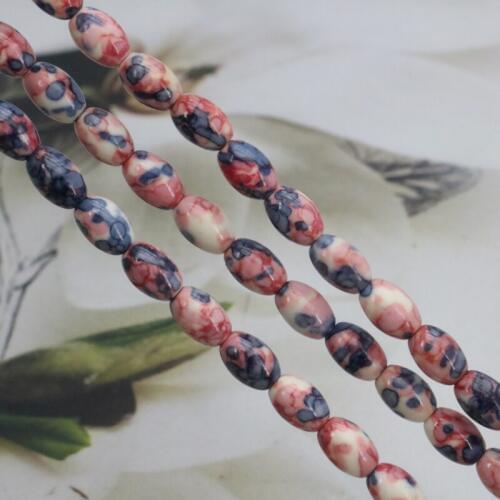 Rice shape Riverstones loose beads 5x8mm DIY 15 inches Color options selected women jewelry accessories making gift