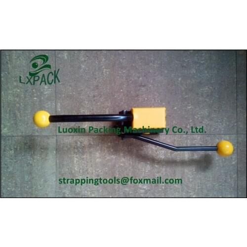 LX-PACK Single Notch Heavy Duty Manual Steel Strapping Tool Manual Steel Strapping Tensioner Steel Strapping Sealer for 19-32mm