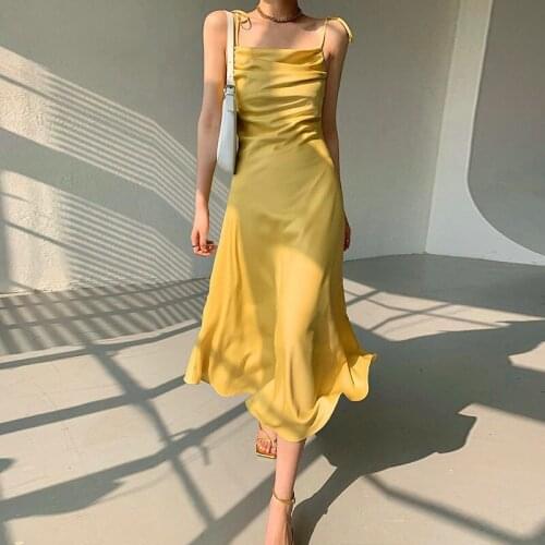 Heartthrob Gentle Wind French Sling Dress Female Temperament Ladies Summer Niche Design Sense Light Mature Long Skirt