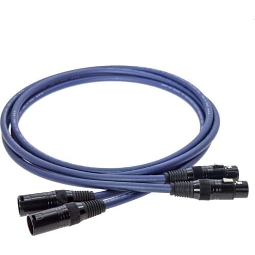 Serost HIFI Signal Balance Cable Mi-1XLR 99.9999% OFC + OFC Silver Plated Fever Audio CD Amplifier Signal HiFi Audio Cable