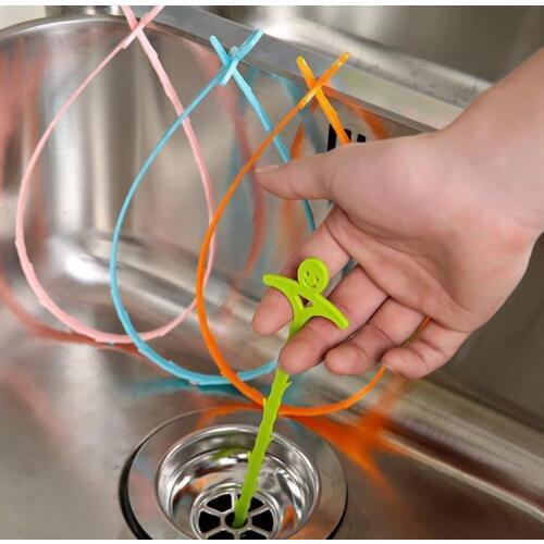 Bathroom Sink Strainer Sewer Dredge Device Filter Kitchen Sink Cleaning Hook Hair Stoppers Catchers wasbak filter tapon lavabo