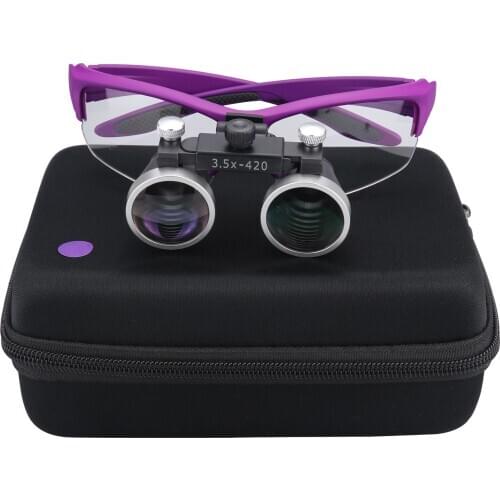 2.5X/3.5X 420mm Dental Loupes Dental Magnifier Dental Lab Medical Loupes Magnification Binocular Headlight Headlamp