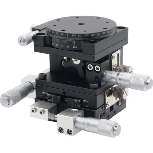 XYZR Axis Trimming Platform Cross Slide Guide Rail Manual Linear Stages Slipway