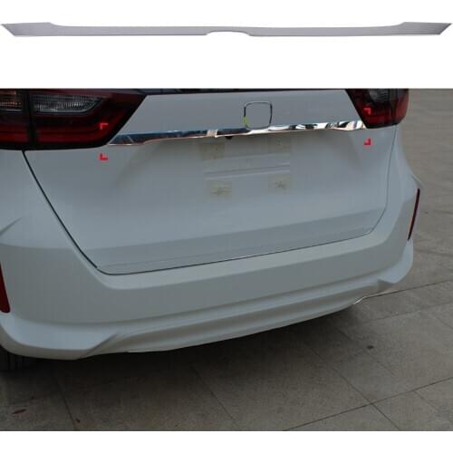 Car Accessories for Honda Fit Jazz GR 2020 2021 Stainless Steel Glossy Rear Trunk Lid Molding Trim Cover 1pc