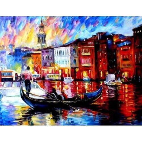 A11861 11CT/14CT/18CT/25CT/28CT night snowing patterns Counted Cross Stitch DIY Cross Stitch Kits Embroidery Needlework Sets