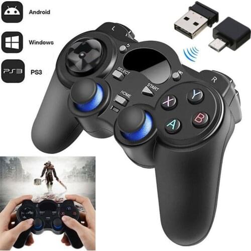 2.4G Wireless Gamepad With Nano Receiver Controller Gaming Gamepad Joystick Power Saving Mode For Android Tablet Phone PC TV