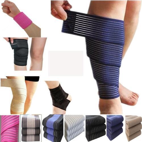 40-300cm Knee Elbow Wrist Ankle Bandage Cuff Support Wrap Sport Compression Strap Belt Fitness Gym Brace Tape Elastic Band