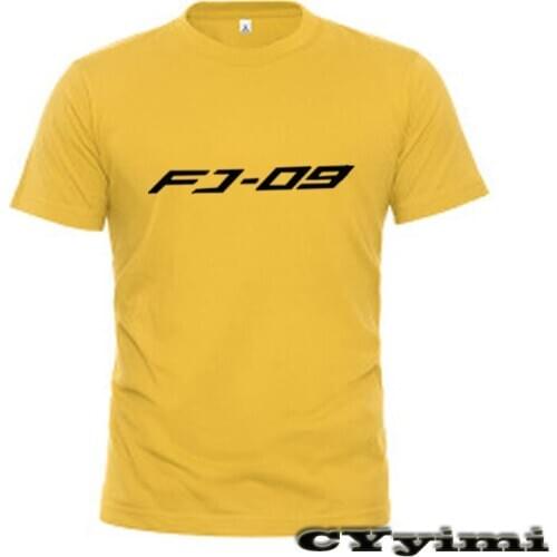 For Yamaha FJ-09 FJ09 Tracer T Shirt Men New LOGO T-shirt 100% Cotton Summer Short Sleeve Round Neck Tees Male