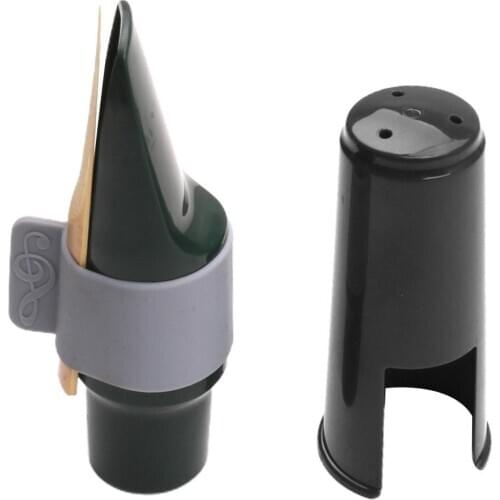 Perfect Plastic Alto Saxophone Mouthpiece Balck Eb Sax Mouthpiece Kit