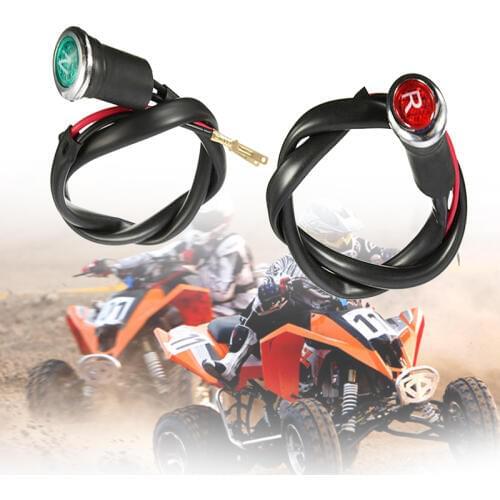 2 Pcs ATV Neutral & Reverse Light Gear Indicator For 90cc 110cc 125cc 150cc 200cc 250cc 300cc ATV Quad DC 12V 2 Colors