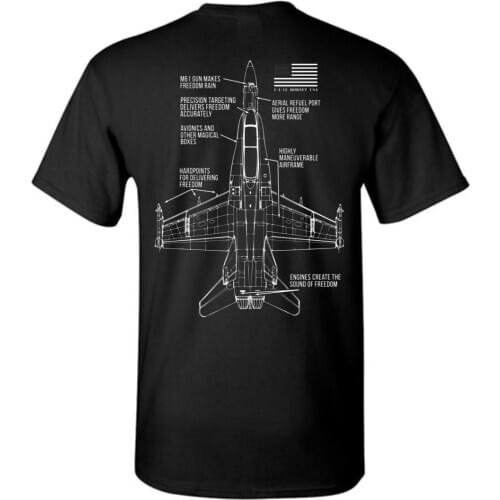 Creative Design F/A-18 Hornet Carrier-based Attack Aircraft T-Shirt. Summer Cotton Short Sleeve O-Neck Mens T Shirt New S-3XL