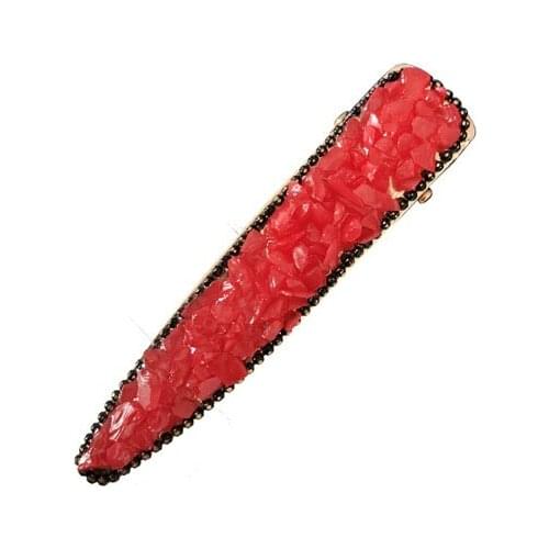 Fashion Jewelry Womens Macaron Beads Hairpin Hair Clip Dukbill Toothed Hair Clip Bobby Pin Lady Barrette