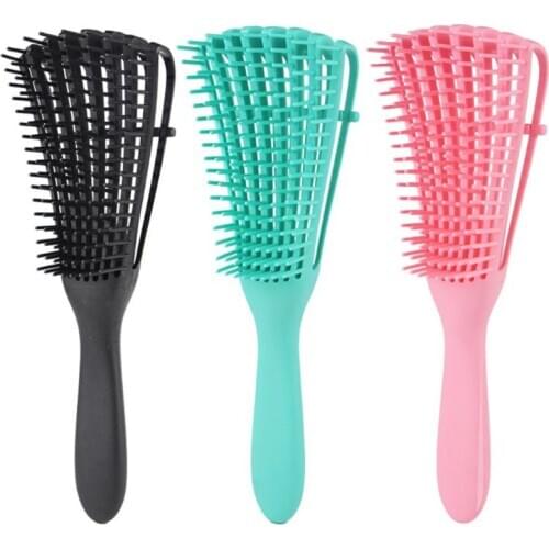 New Women Hair Scalp Massage Comb Detangle Hairbrush Wet Curly Hair Brush DIY Salon Hairdressing Styling Tools
