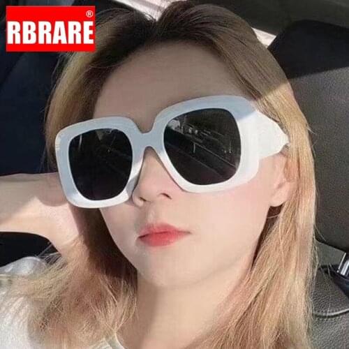 RBRARE 2021 New Fashion Square Sunglasses Women Trend High Quality Sunglasses Women Big Frame Sunglasses Gafas De Sol Mujer
