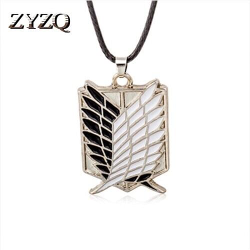 ZYZQ Trendy Geometric Square Rope Necklace Choker Superb Feather Engraved Daily Wear Accessories Wholesale Lots&Bulk Hot Sale