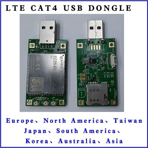 Quectel EC25-E/EC25-AU/EC25-AF/EC25-EU/EG25-G/EC25-V/EC25-EC CAT4 LTE+GPS Module Smallest EC25 USB DONGLE testing kit