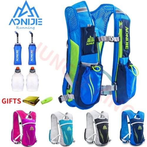 AONIJIE E885 Hydration Backpack Rucksack Bag Vest Harness For 1.5L Water Bladder Hiking Camping Running Marathon Race Sport 5.5L