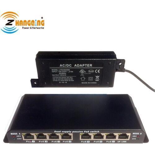 100Mbps IEEE802.3af/at 7+1 Port PoE Switch Network Switch With 48V 60W Power Supply for IP Camera IP Phone WiFi Access Point