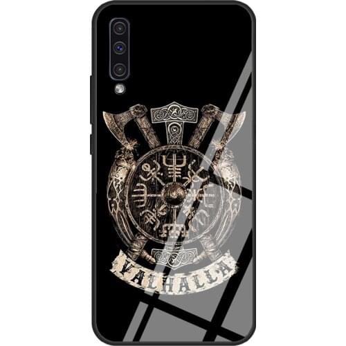 Viking Vegvisir Valhalla Norse Mythology For Samsung A21S A20e A20 A30 A50 A70 A31 A51 A71 A12 A52 A72 A32 Tempered Glass Case