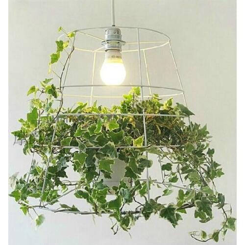 Modern creative green potted plant Pendant light for bedroom dining room hanging lihgt lamp E27 110-240V