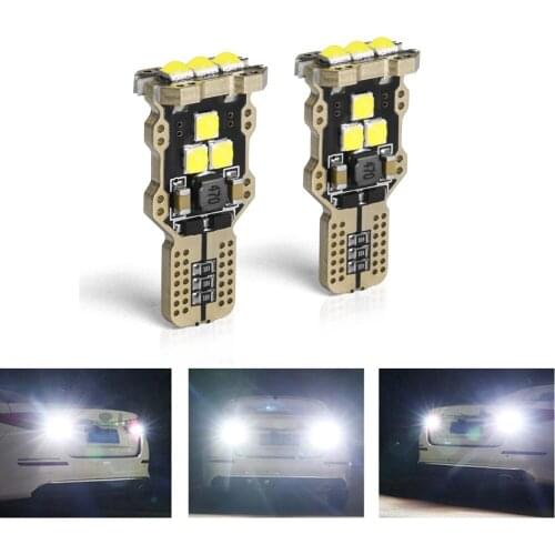 2x Highbright T15 W16W Car Led Light 3030SMD WY16W 921 Canbus Auto Interior Backup Reverse Lamp Brake Bulb White 6000k 12V Diode