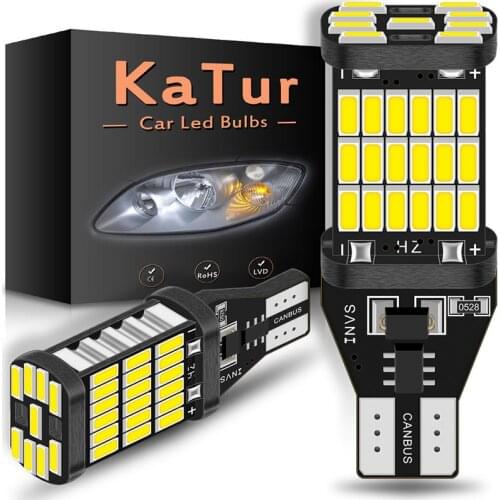 2pcs 1200Lm LED T15 W16W Canbus Bulbs Reverse Light 920 921 912 No Error 4014SMD Highlight LED Backup Parking Light Bulbs DC12V