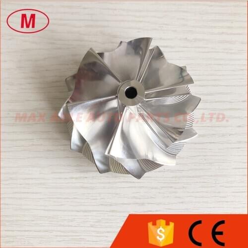 T04E 6+6 blades 67.43/82.00mm high performance turbocharger milling/aluminum 2618 /billet compressor wheel for racing