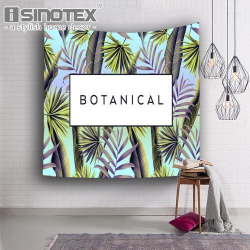 Tropical Forest Scenery Tapestry Indian Mandala Style Boho Throw Blanket Travel Mattress Polyester Home Table Cloth Decor 2 Size