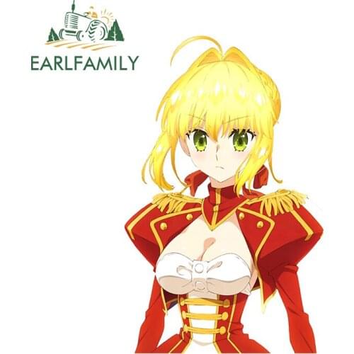 EARLFAMILY 13cm x 8.4cm for Nero Funny JDM Car Stickers DIY Occlusion Scratch Anime Waterproof Custom Printing Vinyl Decal