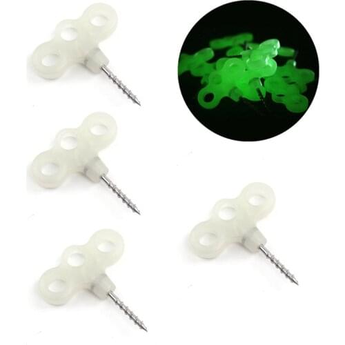 1/3/5Pcs Night Vision Tent Nail Pegs Screw Spike Hook Rope Buckle Travel Ground Pin Outdoor Equipment Hiking Camping Accessories