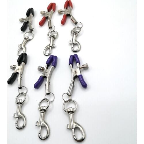 1 pair of hook pendant chain metal nipple clip sex toy nipple clip adult game for couples flirt toy nipple clip BDSM sex toys