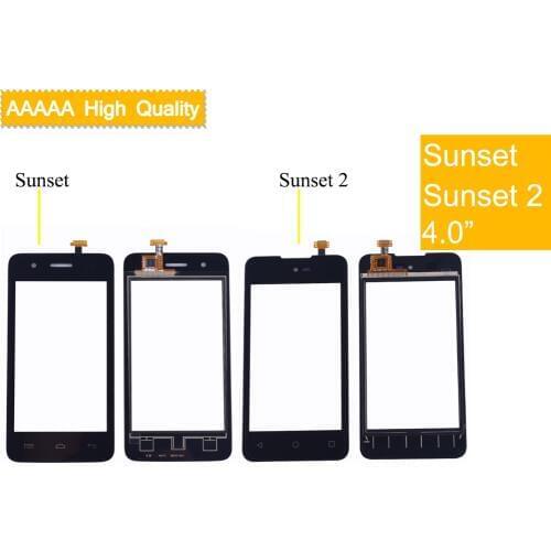10Pcs/lot For Wiko Sunset Sunset 2 Sunset2 Touch Screen Panel Sensor Digitizer Front Outer Glass Touchscreen Touch Panel