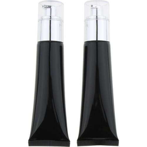 2pcs Premium Cosmetic Empty Pump Bottle Makeup Cream Foundation Tubes 50ml