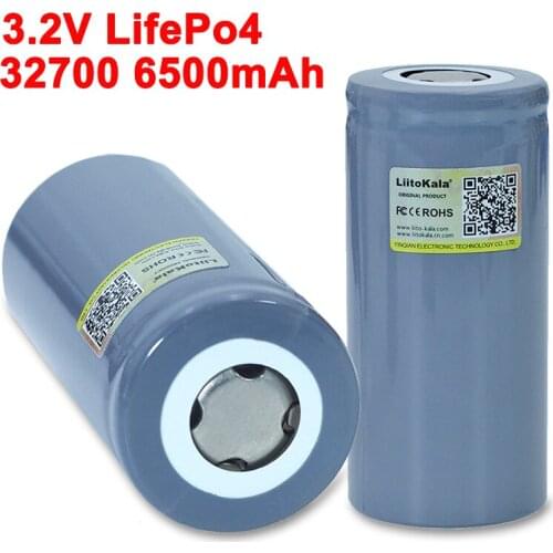 2020 LiitoKala 32700 LiFePO4 3.2V 6500mah 35A continuous discharge 55A High power For screwdriver battery Electric Bike powered