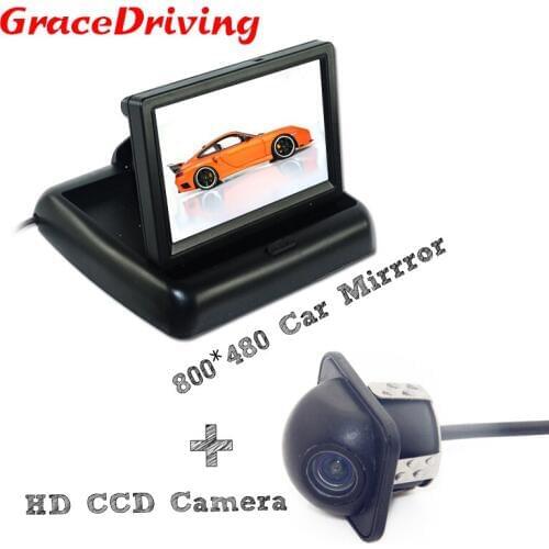 4.3" Rearview Monitor Camera,Reversing Camera And Monitor Parking Assist,Rear View Camera with Monitor
