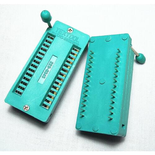 5PCS 28pin ZIF socket for DIL ICs Textool Zero Insertion Force wide DIP 228-3345